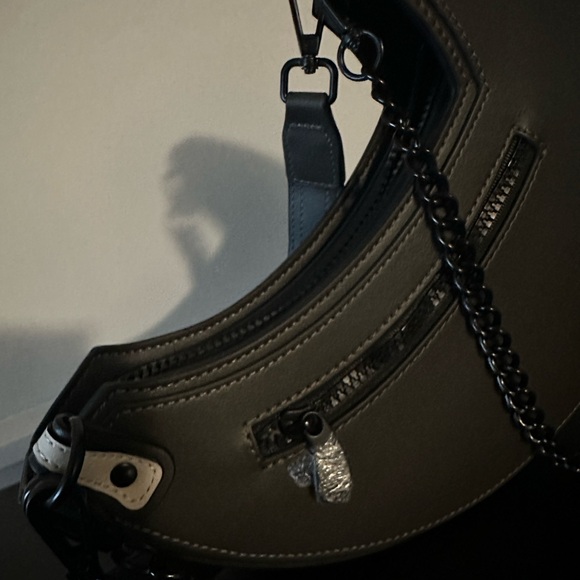 Stylish Denim and Cream Women's Bag - Picture 4 of 7